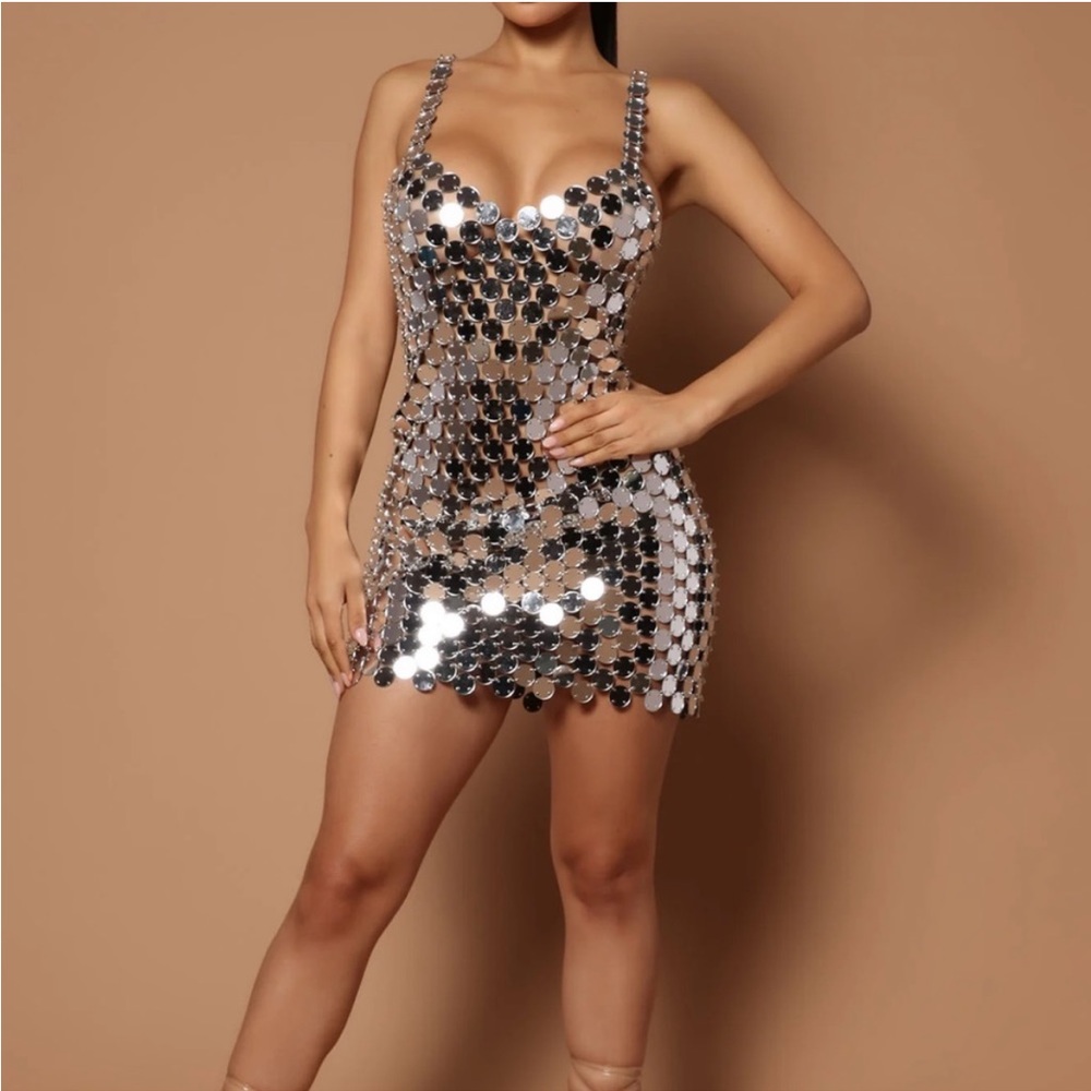 Silver Mirror Dress